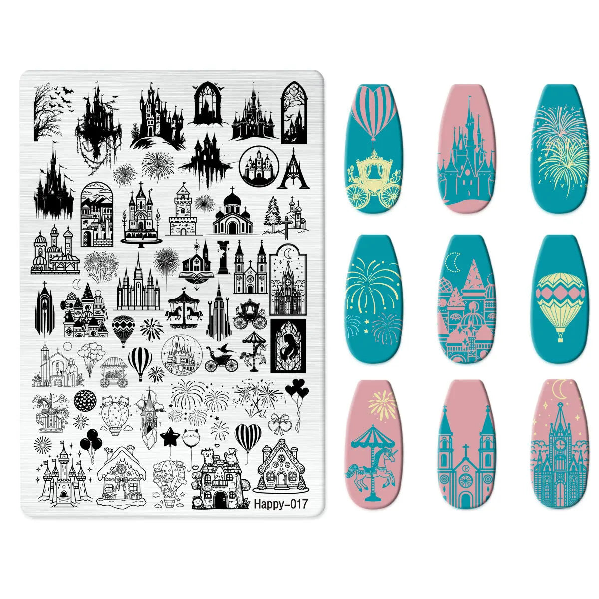 Maple Leaf Nail Stamping Plates Autumn Winter Leaves Design Polish Stencil Nail Printing Stamp Image Manicure Mold Stencil Tool