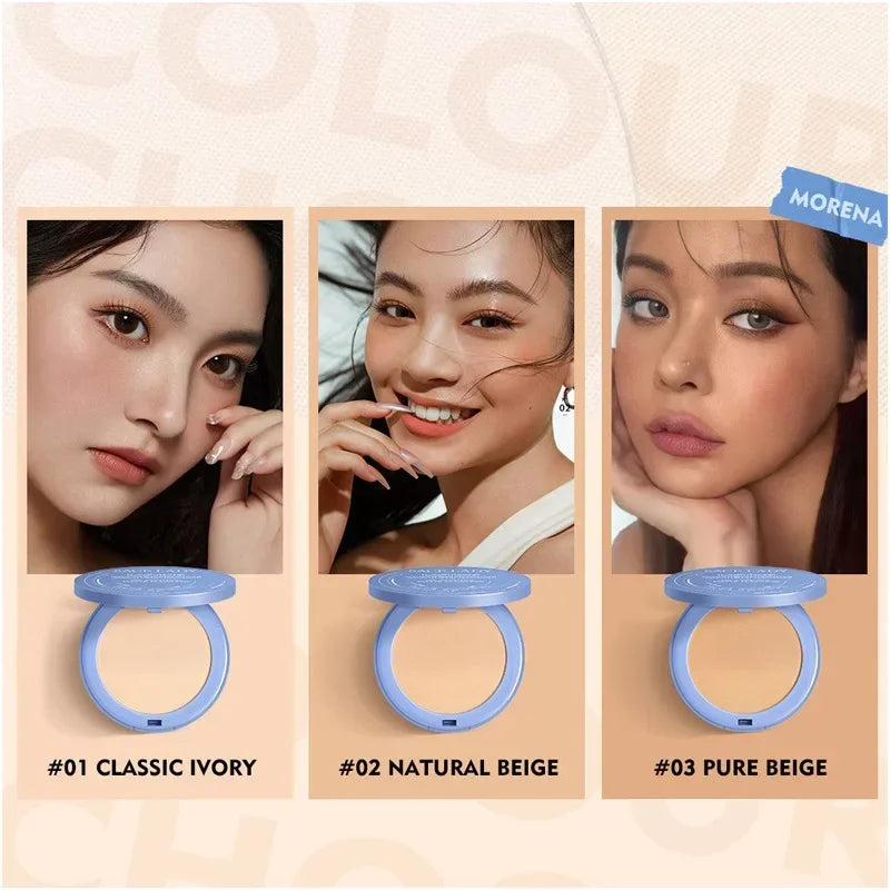 Face Pressed Powder Oil Control Invisible Pores Waterproof Matte Long Lasting NaturalPowder Foundations Makeup