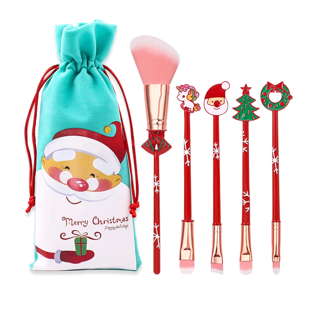 Christmas series makeup brush, creative design, candy Christmas tree eye shadow brush, Christmas ball special makeup tool