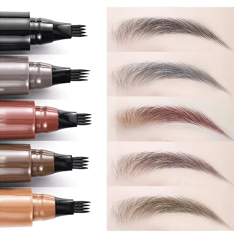 4-fork Magic Eyebrow Pencil, with fine strokes to create a natural eyebrow shape, Ultra-Realistic Hair