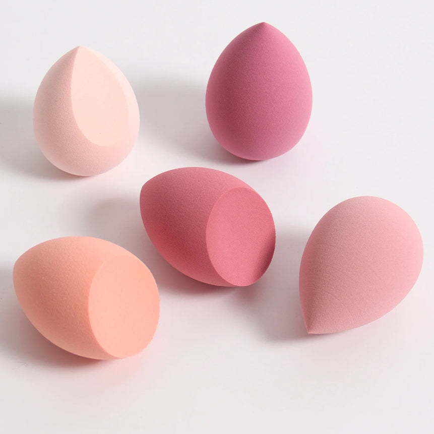 5 Bags of Beauty Eggs Makeup Sponge (Beauty Egg), Foundation Make-Up Mixed Beauty Sponge, Flawless Liquid, Cream and Powder, Mu