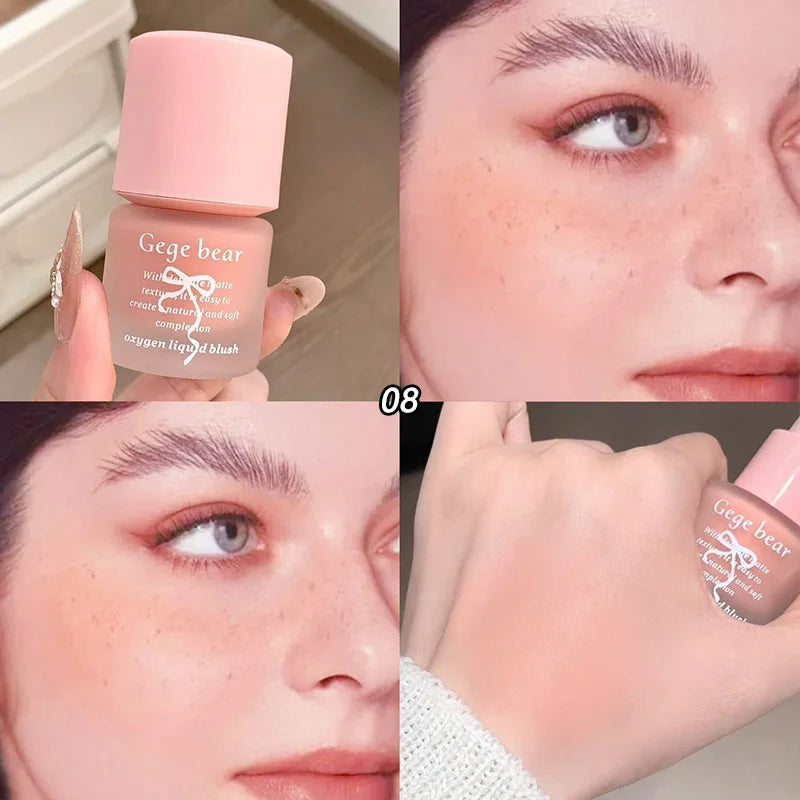 Gege Bear Oxygen Lightweight Blush - 11.5ml, Hydrating & Fine Texture, Dewy Finish, Pink Tone, Beginner-friendly, Matte Mist