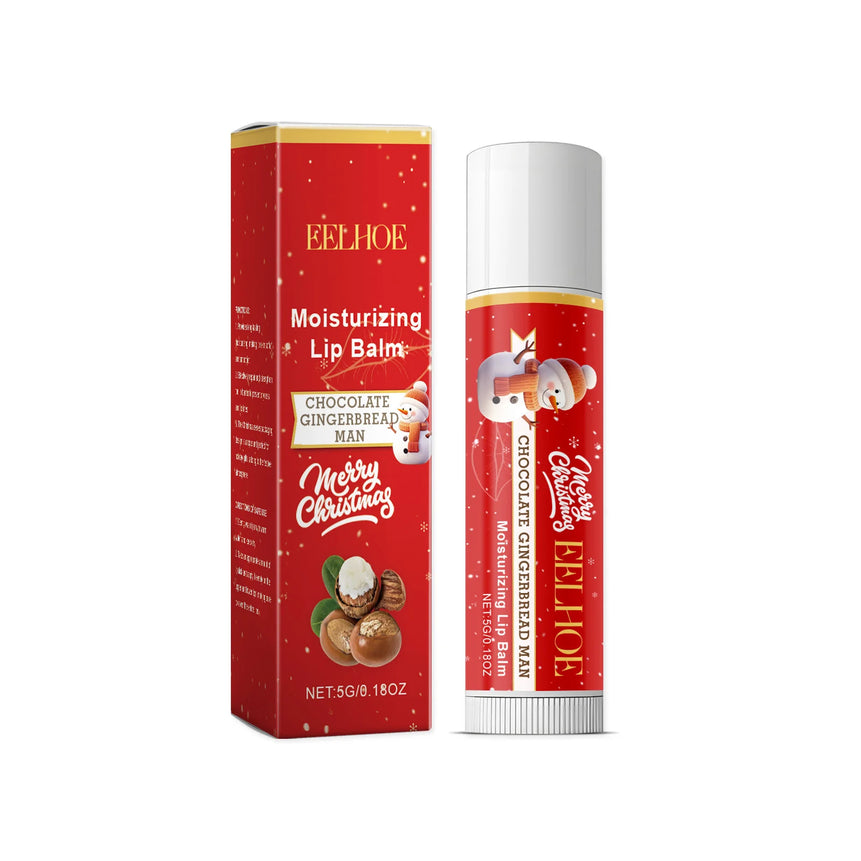 Festive Christmas Lip Balm, Intensive Hydrating & Nourishing Lip Care Formula, Soothing Lip Treatment Stick, Holiday Limited Edi