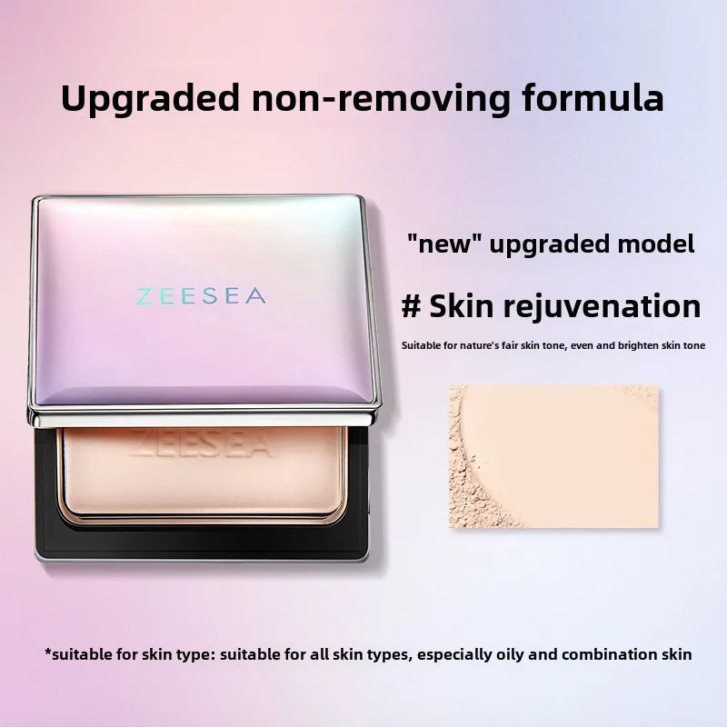 ZEESEA Pressed Mineral Makeup Natural Powder Foundation with Finishing Powder Medium to Full Coverage Vegan Friendly