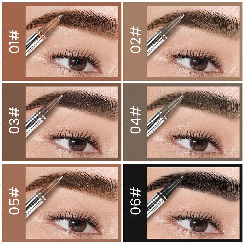 Waterproof Liquid Eyebrow Pencil 0.01mm Ultra Fine Sweat-proof Natural Eeyeliner Lying Silkworm Pen Lasting Makeup Eye Cosmetics