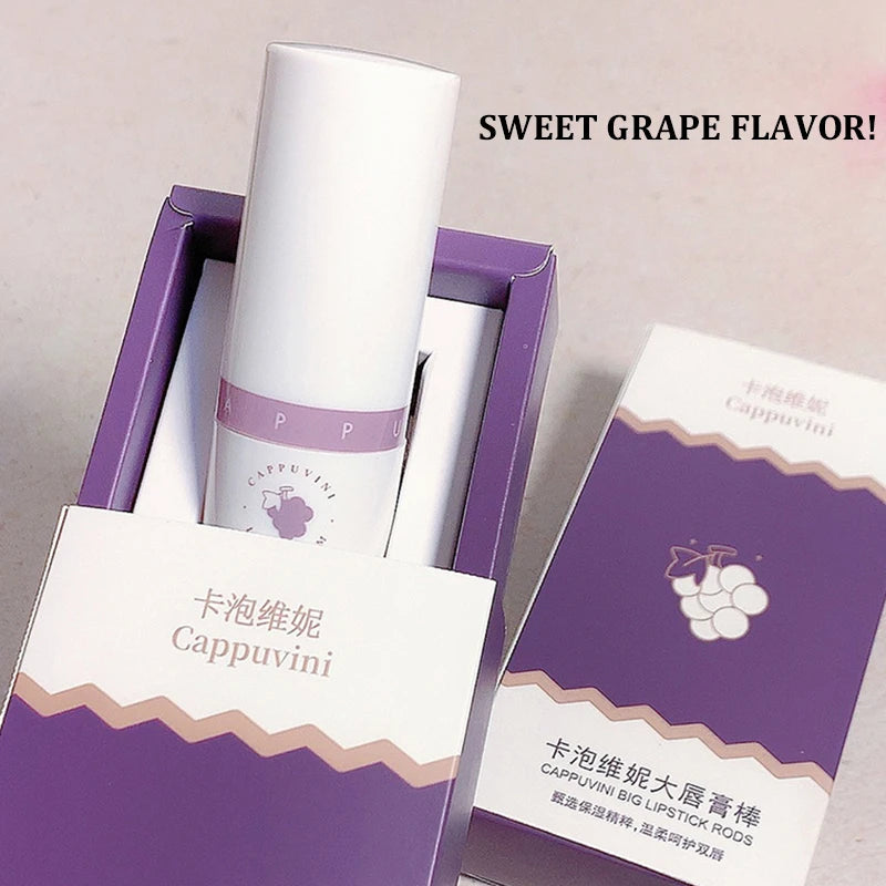 Cappuvini grape lipstick stick 8g moisturizing lip balm