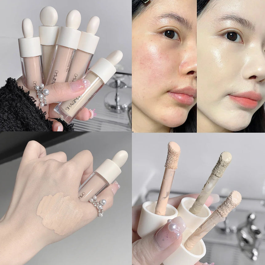 Moisturizing Liquid Contouring Concealer Cream Makeup Waterproof Lasting Cover Acne Dark Circles Foundation Face Korean Cosmetic