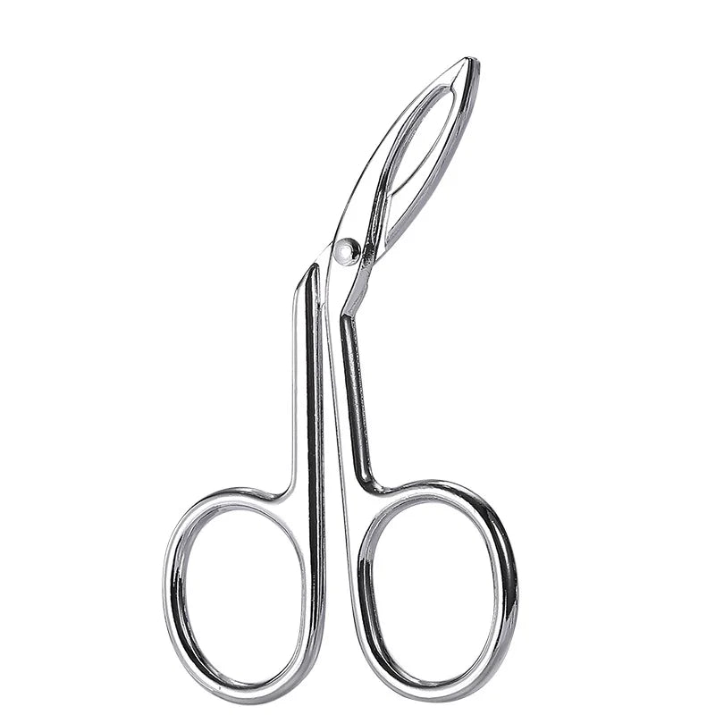 Scissor Shaped Eyebrow Tweezers Flat Headed Tweezers Oblique Headed Tweezers Stainless Steel Scissors Handle Tweezers