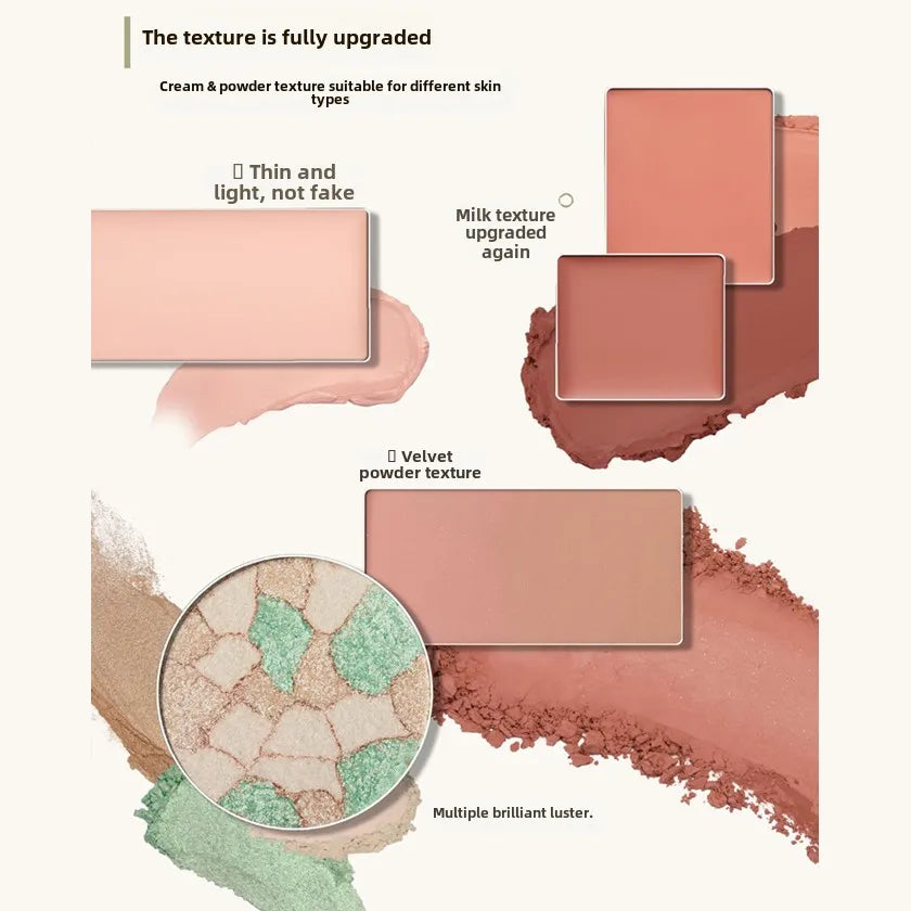 Makeup Girlcult All In One Multifunctional Face Palette Blush Highlighter Contour & Bronzer Powder & Cream for Flawless Glow