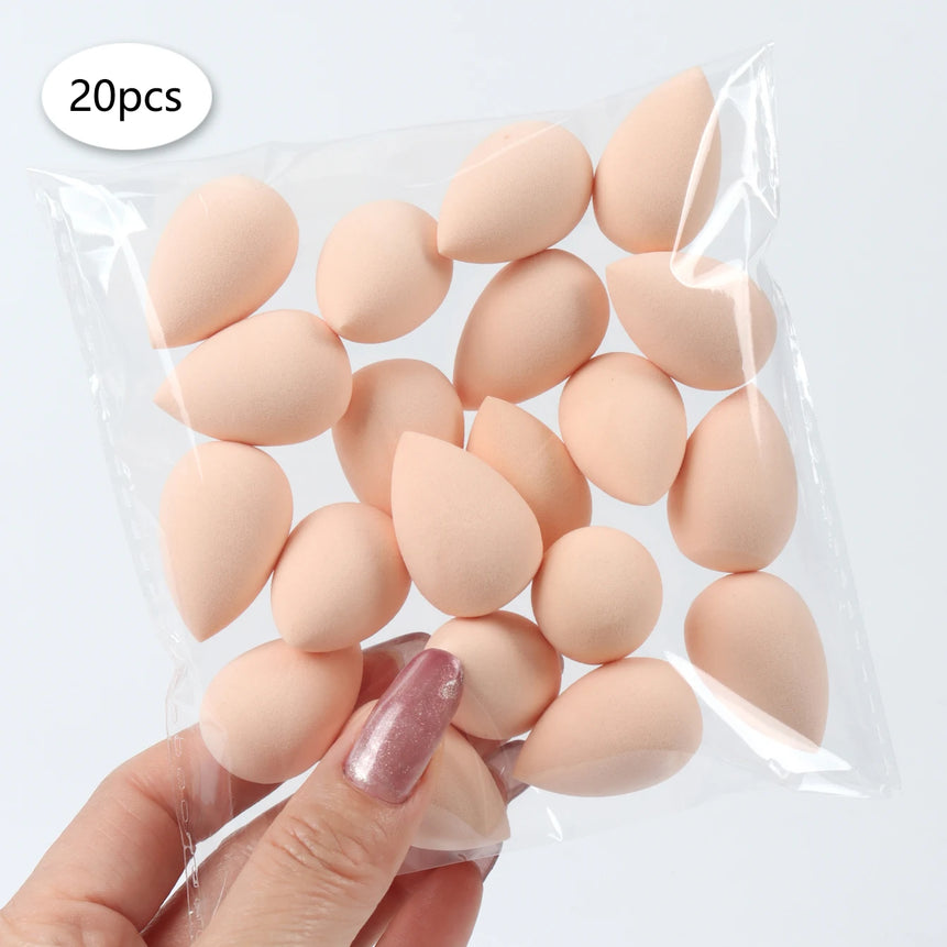 20 件装 Mini Finger Puff Beauty Cosmetic Foundation Cosmetic Sponge Makeup Blender Suitable for Cream & Powder Concealer