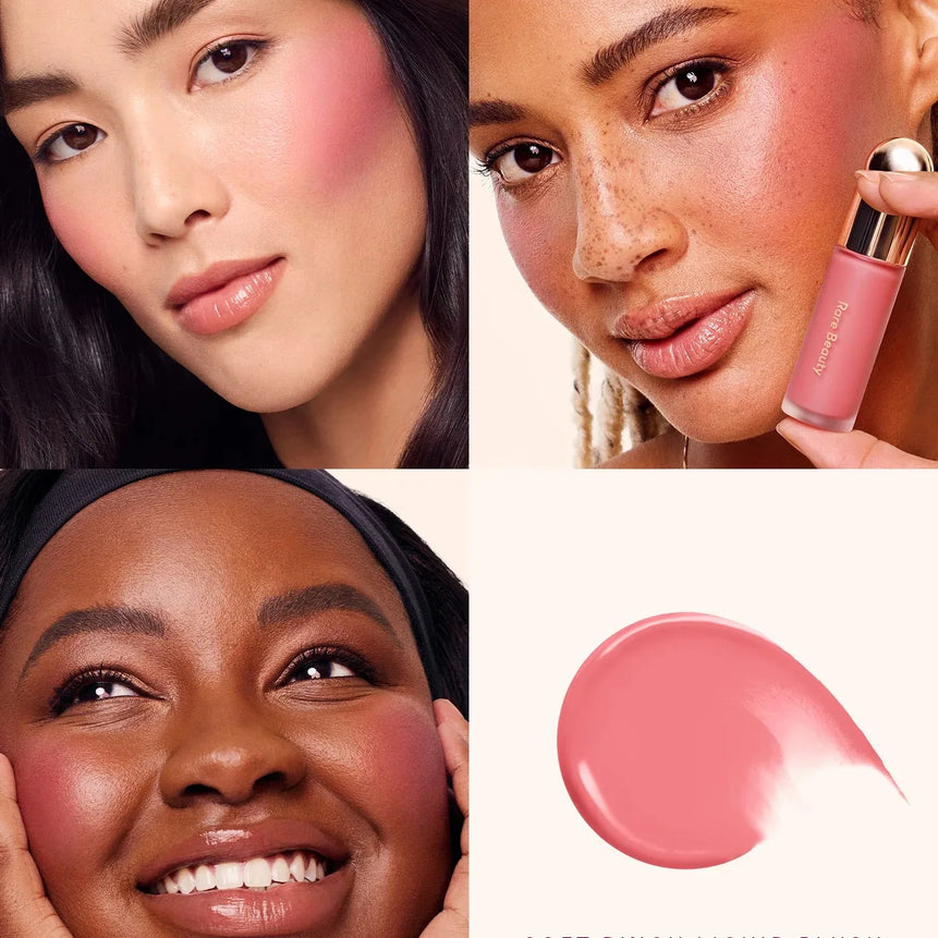 Rare Beauty Melting Cream Blush Makeup Matte Pearlescent Texture Glitter Blush Highlighter Bright nourish moisturize Lip Gloss