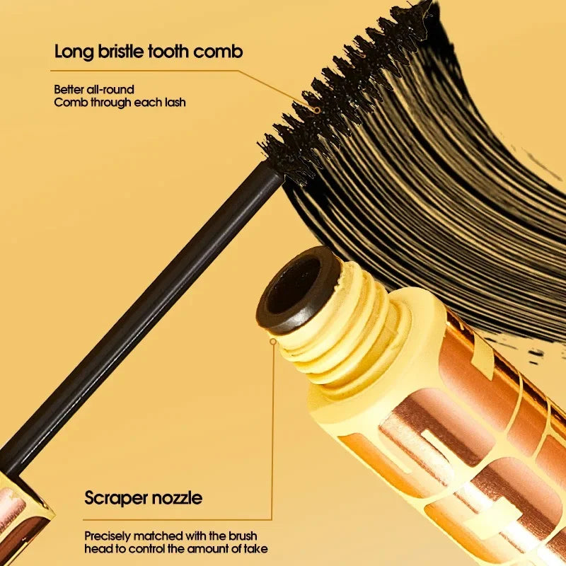 1PC Volumizing Mascara Lengthening Curling Waterproof Smudge-proof Skin-friendlyBold Black Lashes for pro Makeup Must-have