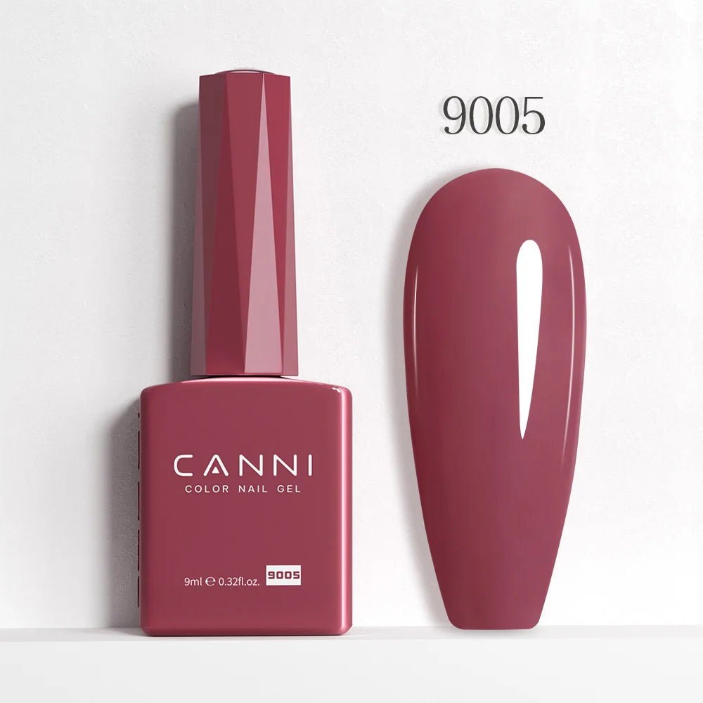 9ml CANNI HEMA/TPO FREE Nude Pink Color Nail Gel Polish Full Coverage Semi Permanent Long Wear Top Coat Venalisa Gel Varnish