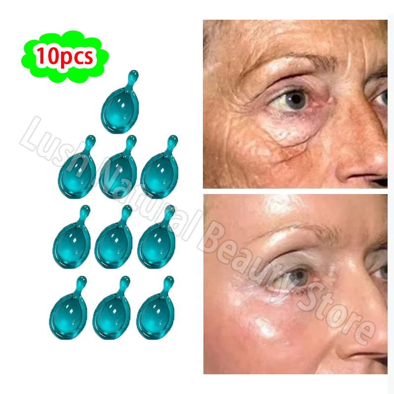 New Blue Copper Peptide Capsule Face Serum Wrinkle Remove Essence Tightens Night Moisturizing  Radiant Rejuvenation Skin Care