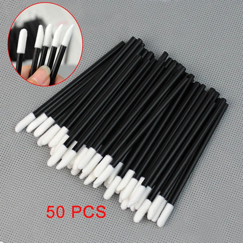 5/50/100 Pcs Lip Brushes Disposable Cosmetic Lip Brush Lipstick Lip Glossy Wands Cleaner Applicator Eyeshadow Makeup Brush Tool