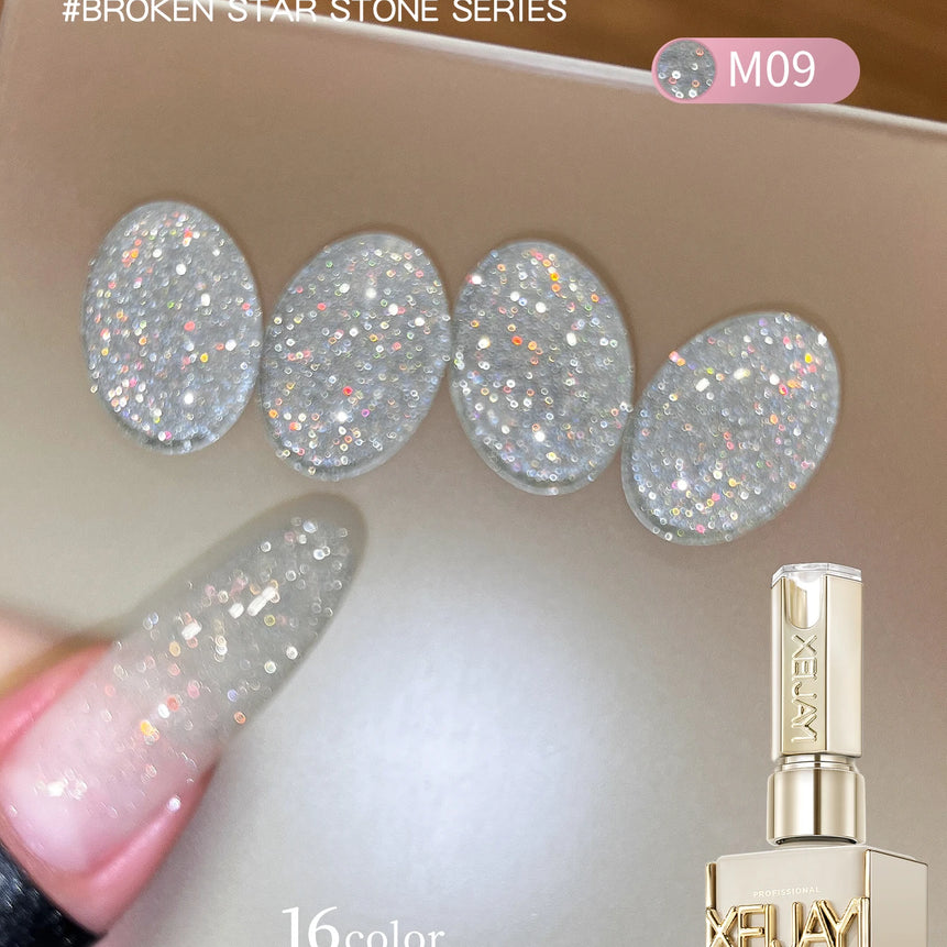 Diamond Glitter Nail Art 16 Colors 15ml Gel Nail Polish Soaking UV LED Nail Gel Salon Female Nail Art Tools Fashion
