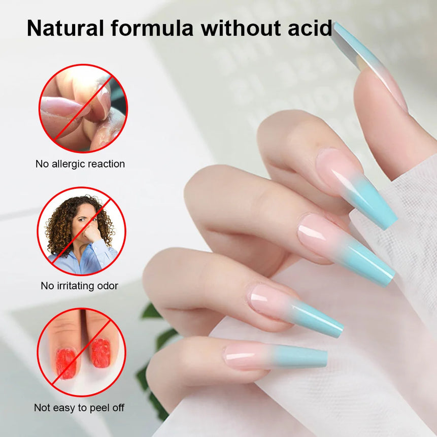 2Pcs/set Nail Primer Fast Air Dry Prep Dehydrator For Nail Soak Off Base Primer Gel First Nails Gel For Professional Manicure