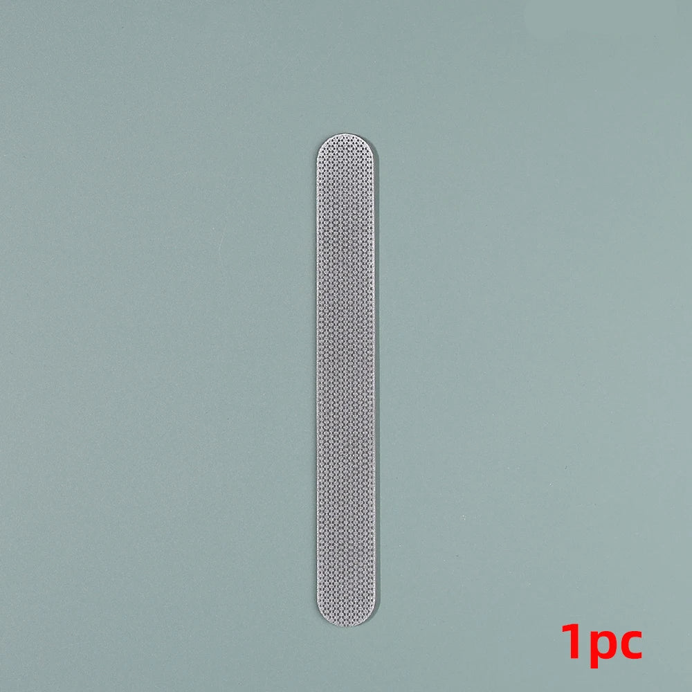 Diamond Nail File Stainless Steel Double Side Nail File Metal File Buffer Fingernails Toenails Manicure Files for Salon And Home