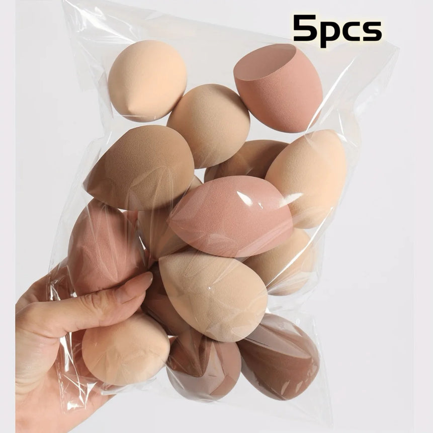 5-10PCS Ombre Makeup Sponge Set - Vegan Dual Use for Liquid/Powder | Latex-Free Travel Essentials All Skin Types