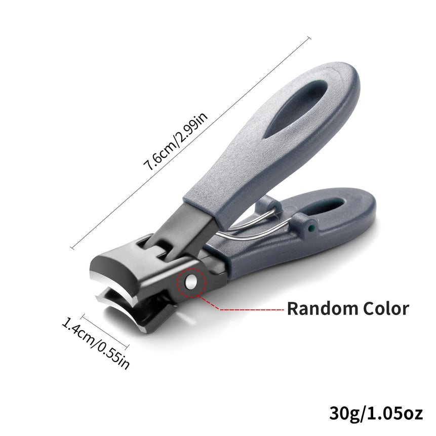 Large Jaw 8mm Openning Nail Clipper Thick Hard Special Nail Cutter Stainless Steel Manicure Tools Toe Cutter Trimmer Anti-Splash