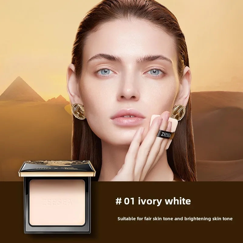 ZEESEA Pressed Mineral Makeup Natural Powder Foundation with Finishing Powder Medium to Full Coverage Vegan Friendly