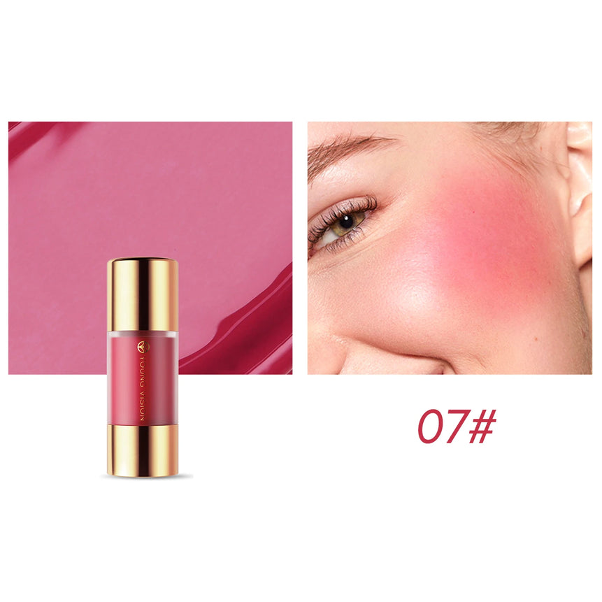 YOUNG VISION 8 colors long-lasting Bottom press moisturizing easy makeup blush pencil solid creamy Liquid blusher