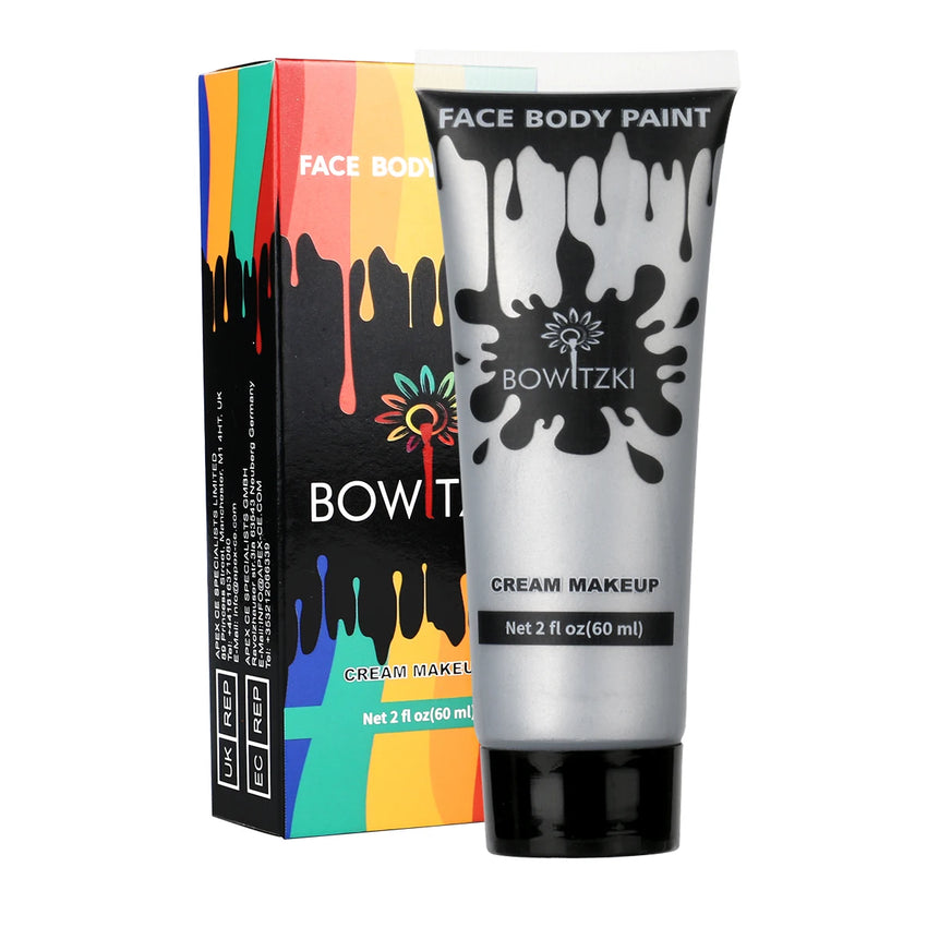 Bowitzki Face and Body Paint 2oz Cream Makeup 60ml Water Based Face Painting Special Effects For Adults Children Kids Halloween