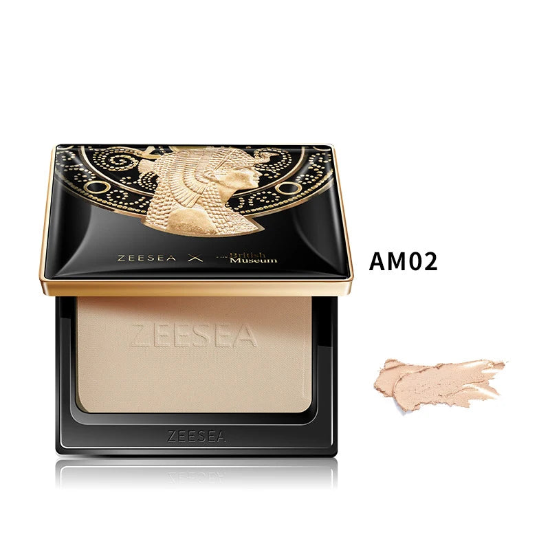 ZEESEA Compact Foundation Powder Natural Light Coverage Matte Soft Waterproof Oil Control Powder