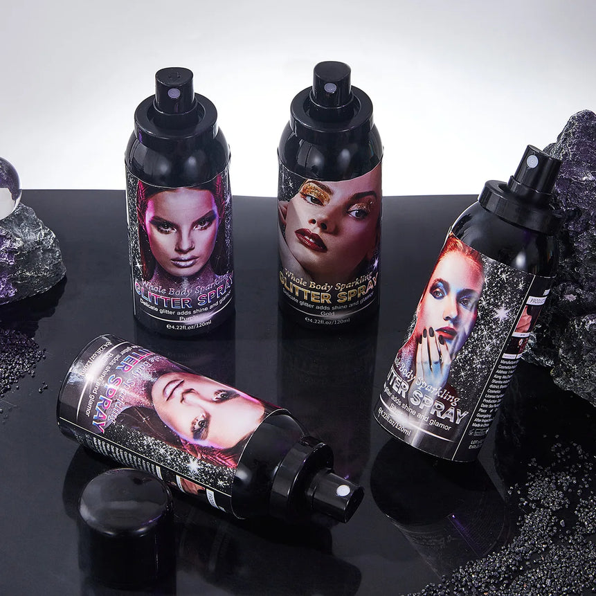 Glitter Spray Body Highlight Clavicle Glitter Spray Grooming Brightening Spray Face and Body Makeup