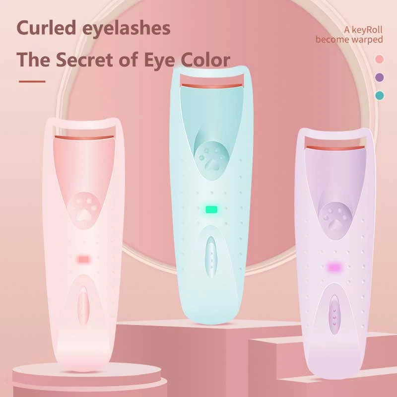 Electric Eyelash Curler Portable 5D Heating Curling Electric Eyelash Curler Safe & Waterproof Long-lasting Styling Makeup Tool
