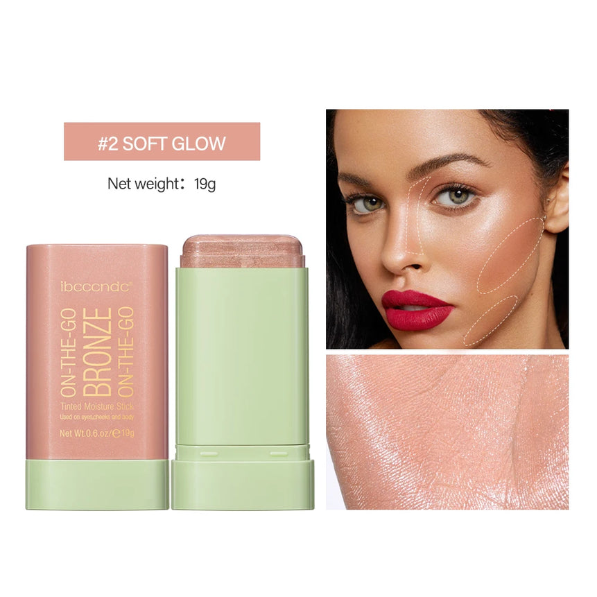 Make Up Functional Blush Stick Easy Color Rouge Blusher Cream Waterproof High Color Rendering Brightening Skin Tone Hot