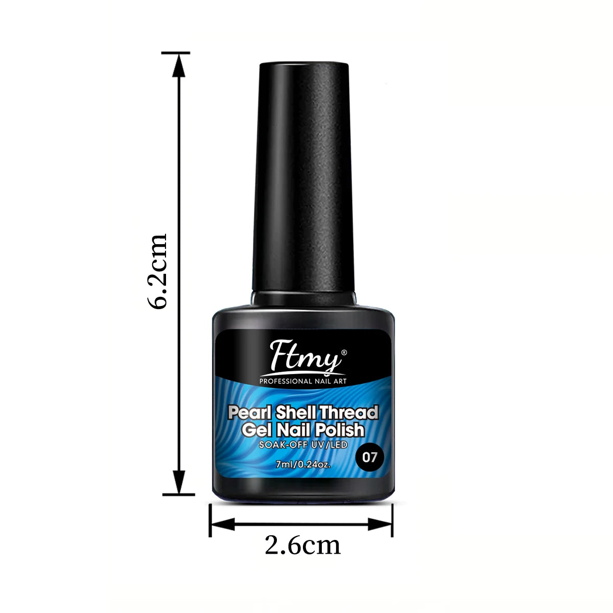 7-piece gel nail polish set, all seasons gel nail polish set with glossy matte top coat and base coat for at-home manicure