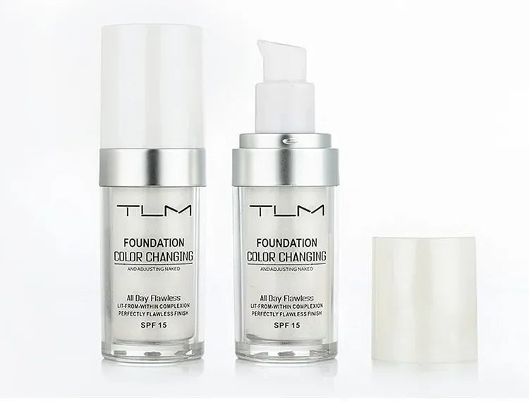 30ml TLM Liquid Foundation | Color-Changing Nude Base, Full Coverage, Matte, Long-Lasting Makeup