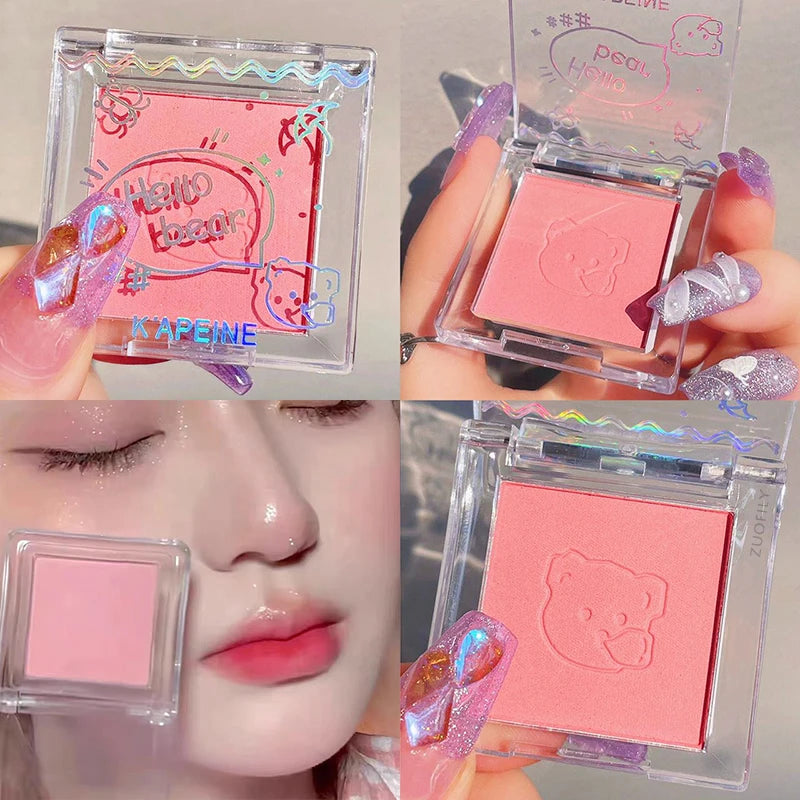 Monochrome Blush Palette Rose Hawthorn Cheek Tint Blusher Powder Natural Face Makeup Matte Peach Rouge Contour Shadow Palette