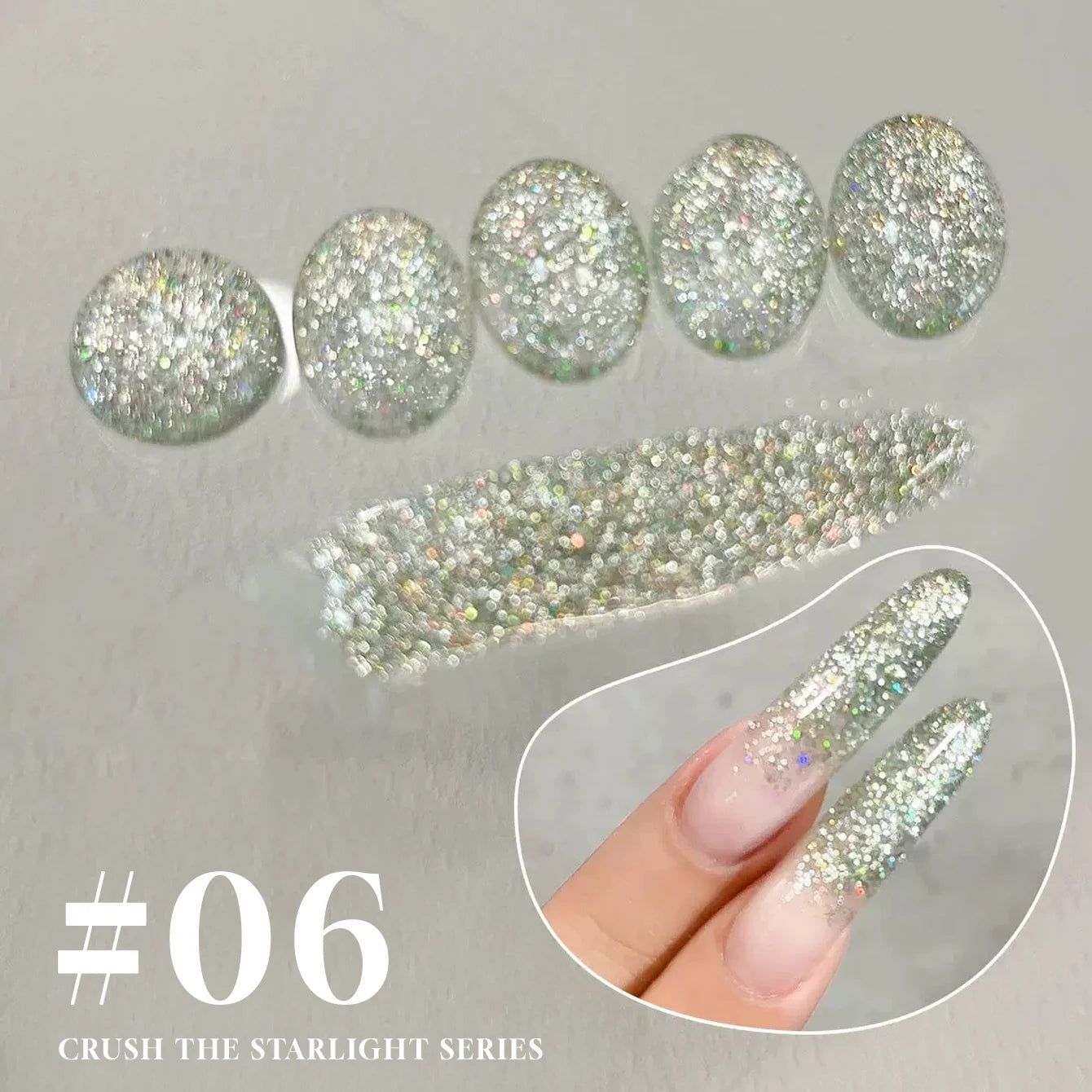 MIANEL1-12pcs 12ML Pink Blue White Green Series With Explosive Glitter Gel Nail Polish, Popular Yun Brocade Diamond Gel Polish