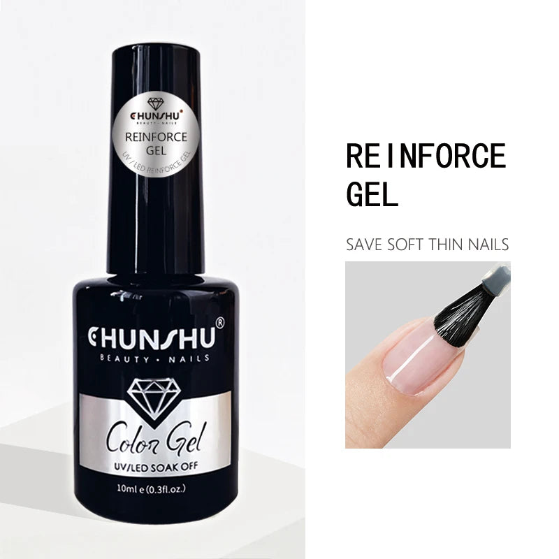 CHUNSHU 10ml Gel Nail Polish Soak Off Semi-Permanent Varnish Professional Salon UV LED Nails Art Gel No Smell All Seasons Colors