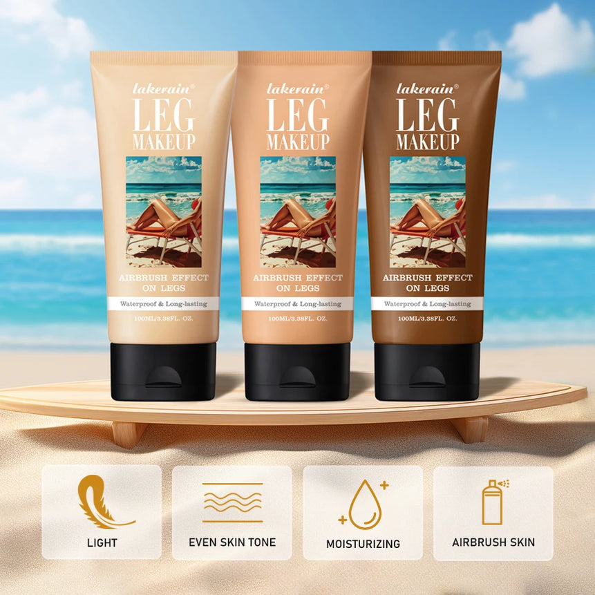 100ml Liquid Foundation | Long-Lasting, Waterproof, Anti-Transfer, Evens Skin Tone, Wheat Tan Brown Shade
