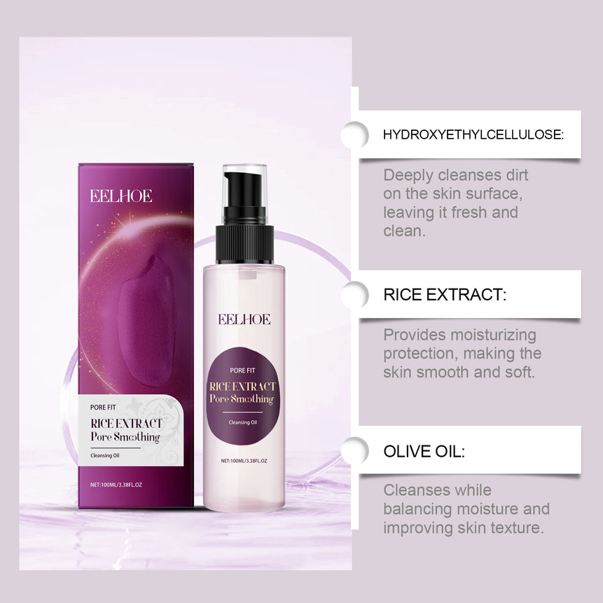 EELHOE Makeup Remover Oil Gentle On The Face Eyes Lips Easy To Emulsify Refreshing Clean Not Tight Moisturize Skin Remains Soft