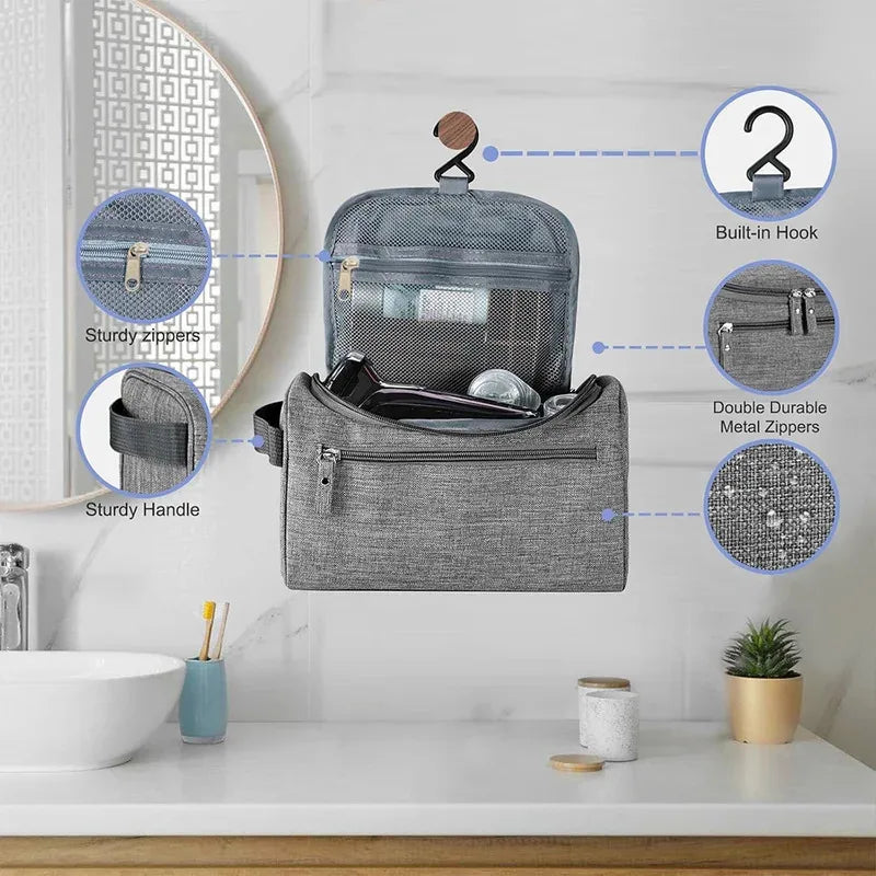 Men's multifunctional travel storage bag, toiletries pillowcase, hand-held toiletries bag