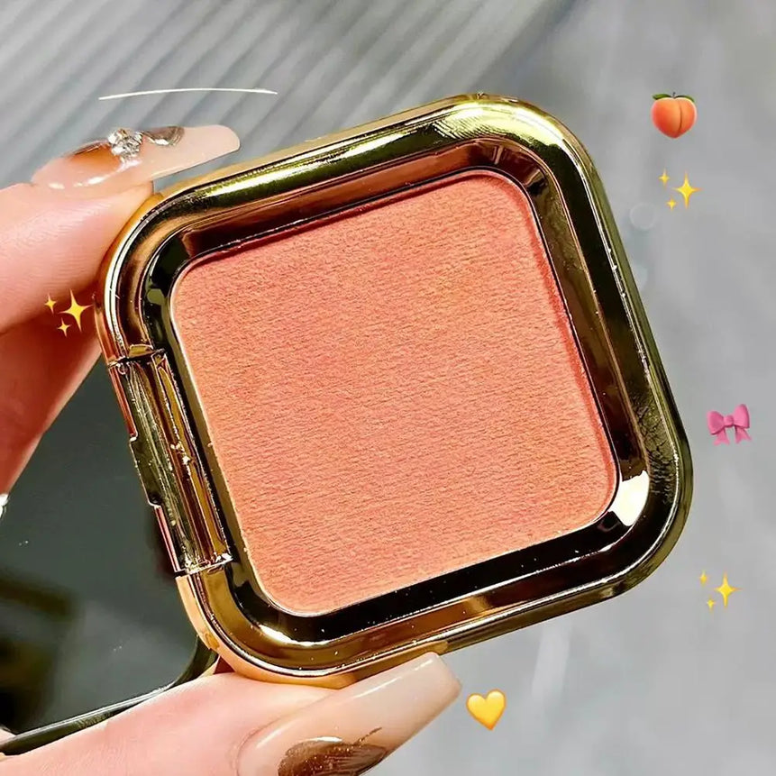 Peach Kiss 3D blush cream rouge Matte pearlescent Blusher Natural and lasting Color rendering Facial contour eyeshadow