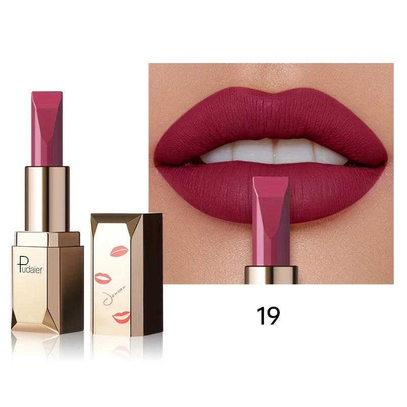 Matte silky velvet lipstick, durable, waterproof and sweat resistant, suitable for daily makeup, Valentine's Day to send female
