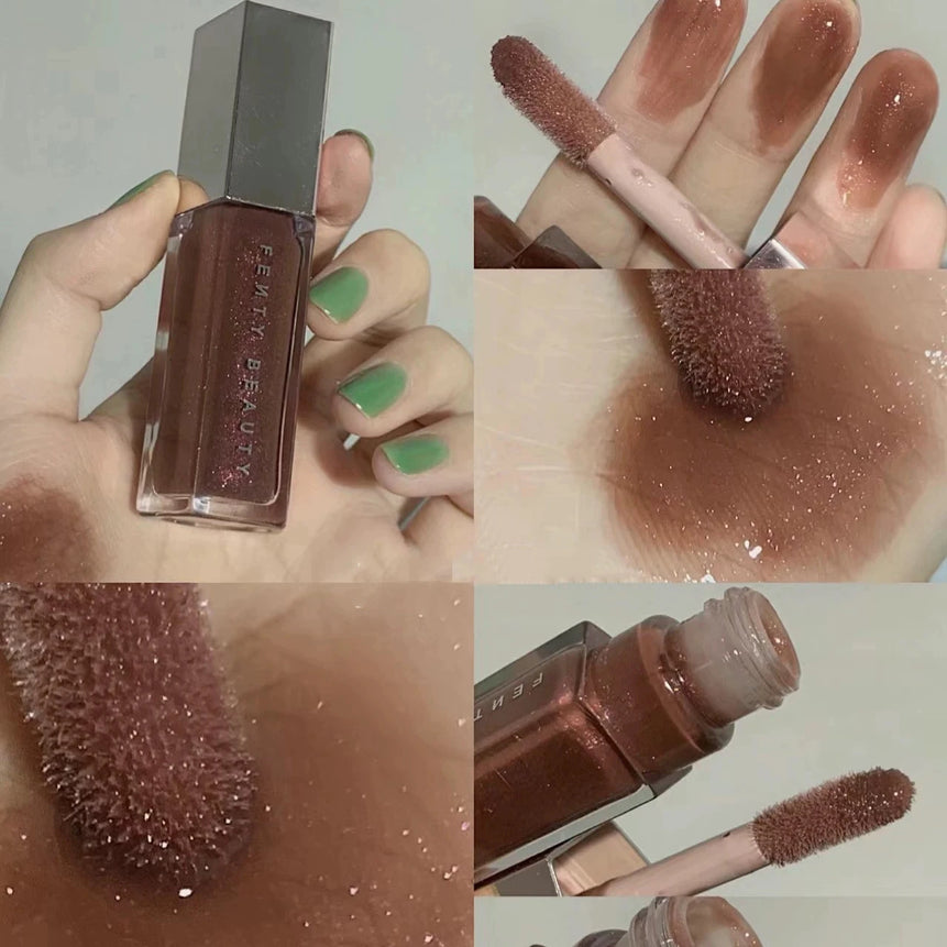 Fenty Beauty Gloss Bomb Lip Glaze Multi-color Moisten Shine Glitter Lip Plumper Makeup Beginner Liquid Lipstick Makeup Cosmetics