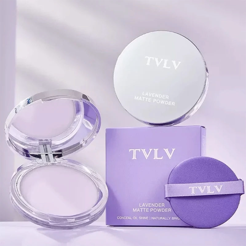 1PC Violet Cream To Powder Skin-friendly Skin Natural Face Long Lasting Oil-controlling Contouring Powder Cosmetics