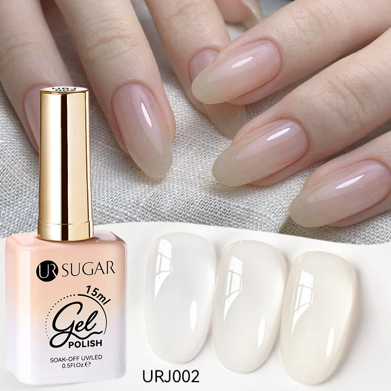 UR SUGAR 15ml No Wipe Top Base Gel Nail Gel Polish Matte Top Coat Enhancer Varnish Semi Permanent Soak Off UV LED Nail Art