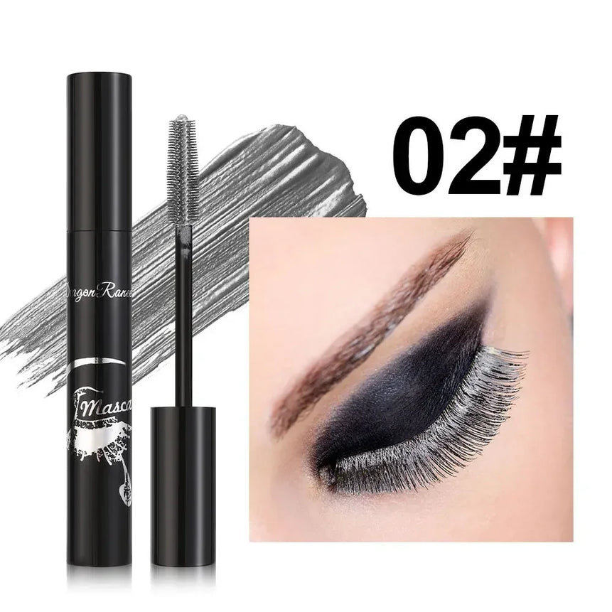 Colorful Mascara Blue Gold Pink Glitter Shimmer Mascara Waterproof Lasting Thick Curling Lengthen Eyelash Extension Mascara