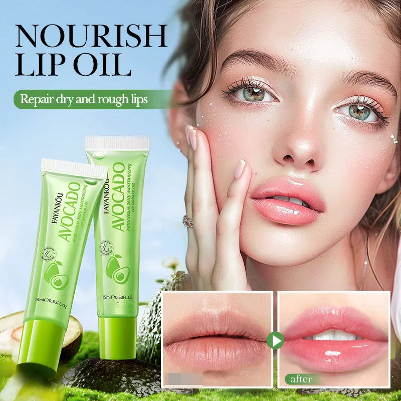 SADOER FAYANKOU Avocado Vaseline Moisturizing Lip Oil Plump Lip Anti-drying and Dead Skin Removal