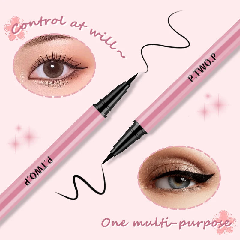 Professional Liquid Eyeliner Cat Style Pen Long-lasting Quick Drying Anti-sweat Waterproof Smooth Matte Black Eyeliner Makeups