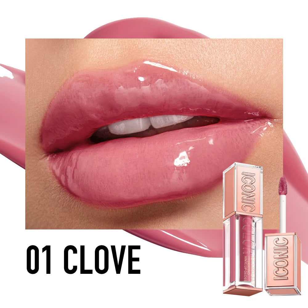 Sexy Light Plump Lip Gloss High Shine Moisturizing Nourishing Waterproof Non Sticky Hydrating Vinyl Lipgloss