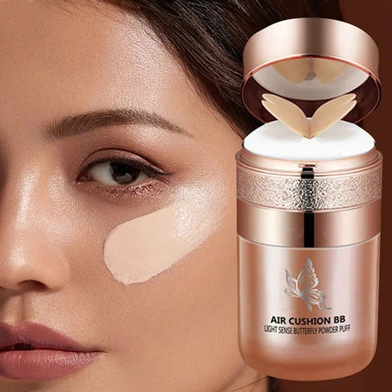 Air Cushion Butterfly Cream Moisturizing Foundation Whitening Oil-control Waterproof Makeup Cosmetics