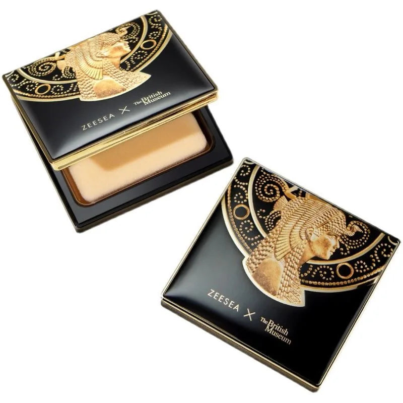 ZEESEA Pressed Mineral Makeup Natural Powder Foundation with Finishing Powder Medium to Full Coverage Vegan Friendly